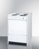Summit® 24" White Slide-In Electric Range-2