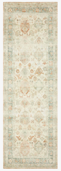 Loloi II Rosette Beige/Multi 3'x10' Runner Rug | Tucker's