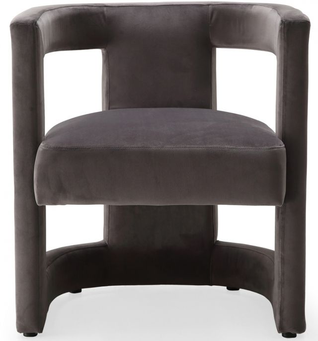 Meridian Furniture Blair Grey Velvet Chair-1