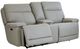 Bassett® Furniture Club Level Fletcher Gray Power Reclining Loveseat with Console-0