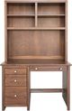 Mako Wood Furniture Inc. Home Office 2-Piece Right Pedestal Desk and Hutch Set-0