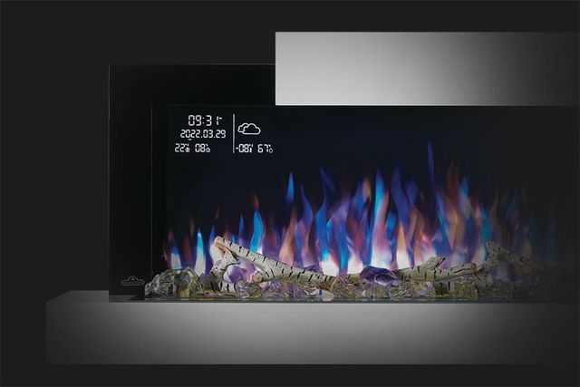 Napoleon Stylus™ Cara Elite 60" White Electric Wall Mounted Fireplace-2