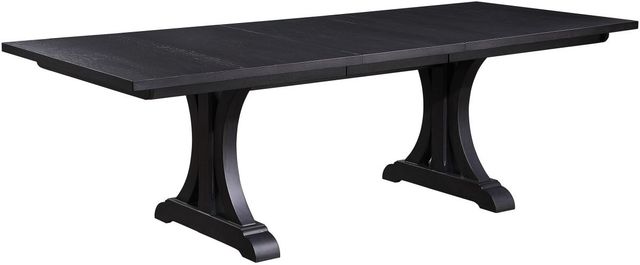Winners Only® Yorktown Charcoal Pedestal Dining Table-0