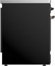Ilve® Majestic III 30" Glossy Black Pro Style Induction Range with Triple Glass Door and Burnished Trim-4