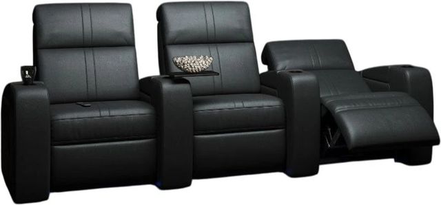Palliser® Furniture Customizable Flicks 3-Seat Power Reclining Straight Home Theater Seating-0