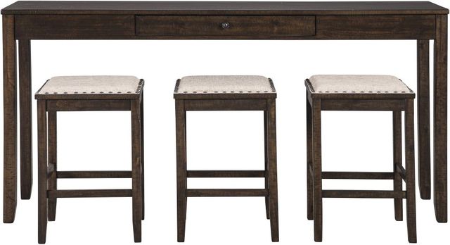 Signature Design by Ashley® Rokane 4-Piece Brown Counter Height Dining Table Set-1