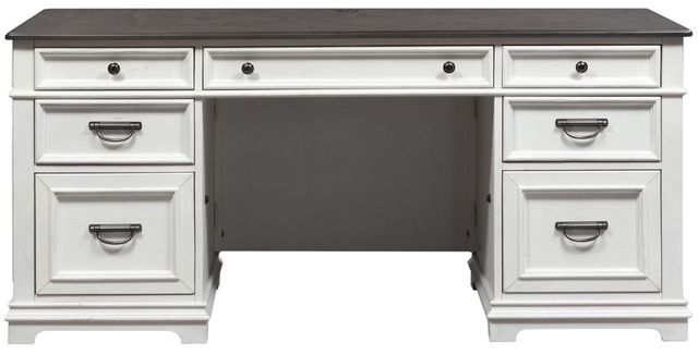 Liberty Furniture Allyson Park Charcoal/Wirebrushed White Desk-2