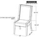 International Furniture Direct Balam Brown/Stained White Side Chair-2
