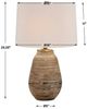 Uttermost® Tonachio Dark Brown/Light Gray Wash Table Lamp-2