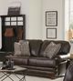 Jackson Furniture Roberto Cocoa Leather Loveseat-5