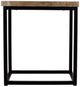 Jofran Inc. Ames Natural Chairside Table with Black Base-4