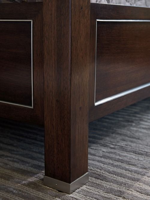 Lexington Home MacArthur Park Terranea Brown/Wheat King Poster Bed-2