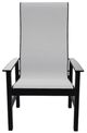 Telescope Casual Leeward Abalone/Black Fabric/Polymer Outdoor MGP Sling Supreme Arm Chair-1