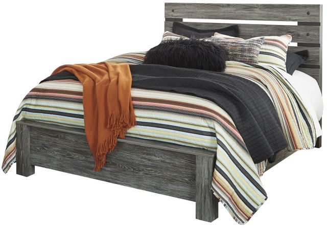 Signature Design by Ashley® Cazenfeld 2-Piece Black/Gray King Panel Bed Set-1