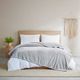 Olliix by Clean Spaces Antimicrobial Plush Grey Full/Queen Blanket-2