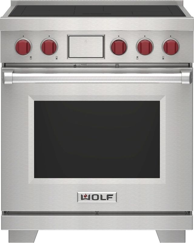 Wolf® 30" Stainless Steel Pro Style Induction Range-0