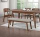 Winners Only® Uptown Gray/Medium Walnut Bench-2
