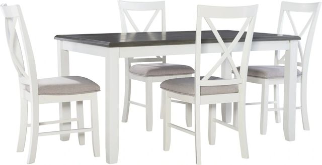 Powell® Jane 5-Piece Light Gray/Smokey White Dining Set-0