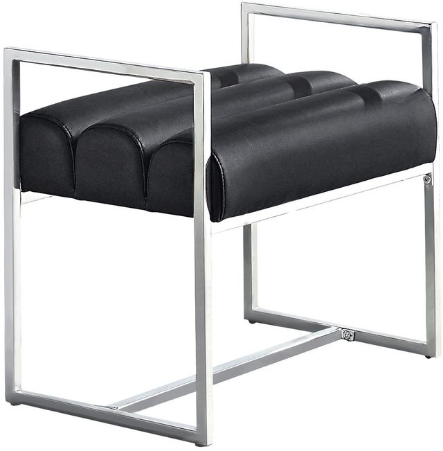 Mazin Furniture Juno Charcoal Ottoman-1
