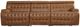 Signature Design by Ashley® Temmpton 3-Piece Chocolate Power Reclining Small Spaced Sectional-0
