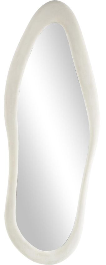 Deco Marche White Wavy Room Wall Mirror-0