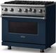 Viking® 5 Series 36" Slate Blue Pro Style Liquid Propane Gas Range-2