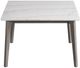 Ashley® Ronstyne Grayish White Counter Height Dining Table with Brown Tapered Legs-2