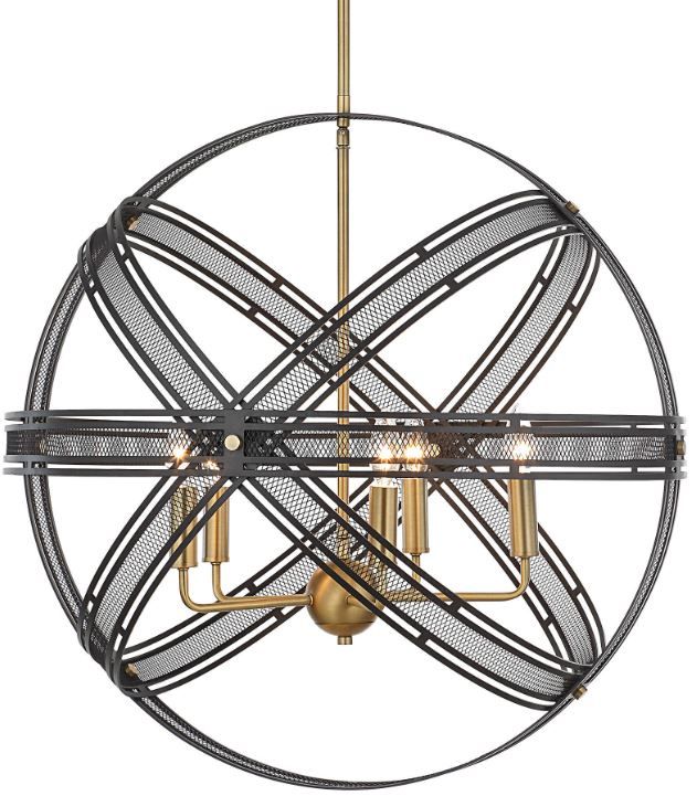 Uttermost® Spherical Dark Bronze Pendant-3