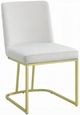 ACME Furniture Zazie 2-Piece Gold/White Dining Side Chair Set-0