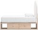 Signature Design by Ashley® Shapella Tan/White Youth Twin 4-Drawer Upholstered Storage Panel Bed-5