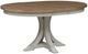 Liberty Furniture Farmhouse Reimagined Chestnut Pedestal Dining Table with Antique White Base-0