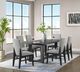 Elements International Portland 7-Piece Black/Gray Dining Set-1
