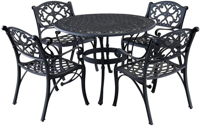 homestyles® Sanibel 5-Piece Black Outdoor Dining Set-0