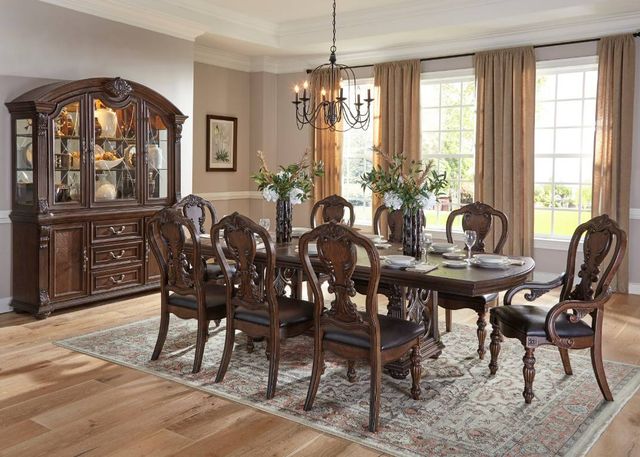 Homelegance® Bergen Dark Oak Buffet and Hutch-1