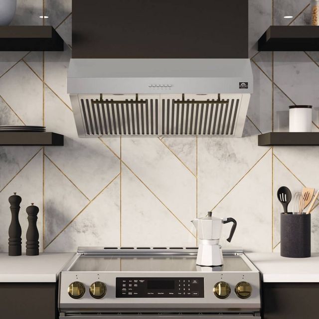 FORNO® Bari 30" Stainless Steel Under Cabinet Range Hood -9