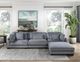Mazin Furniture Traverse Gray Ottoman-2