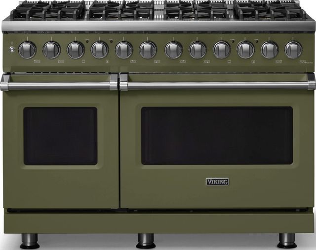 Viking® 5 Series 48" Martini Pro Style Dual Fuel (LP) Range with Polished Chrome Trim-0