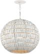 Currey & Company White Panopolis Pendant-0