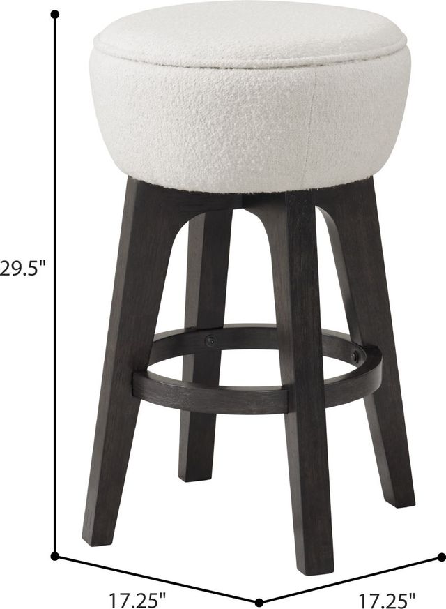 Emerald Home Sutton Place 2-Piece Cocoa/Cream Barstool Set-2