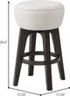 Emerald Home Sutton Place 2-Piece Cocoa/Cream Barstool Set-2