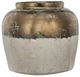 A & B Home Sienna Brown/White Candia Terracotta Vase-1