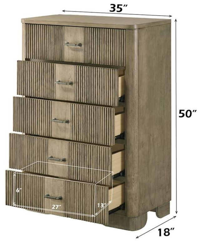 ACME Furniture Lakkari Antique Oak Chest-2