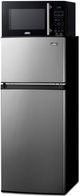 Summit® 19" 4.5 Cu. Ft. Fingerprint Resistant Stainless Steel Compact Refrigerator with Microwave-3