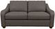 La-Z-Boy® Charlie Greystone Leather Apartment-Size Sofa-1