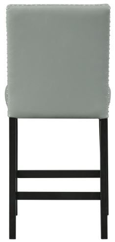 Elements International Meridian Black/Gray Counter Side Chair-2