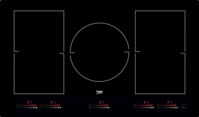 Beko 36" Black Glass Built In Induction Cooktop