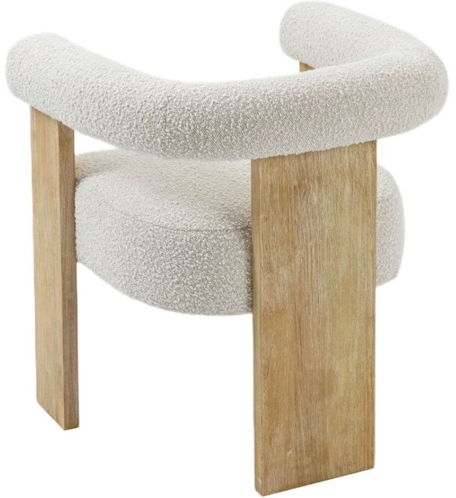 Meridian Furniture Barrel Cream/Natural Dining Chair-3