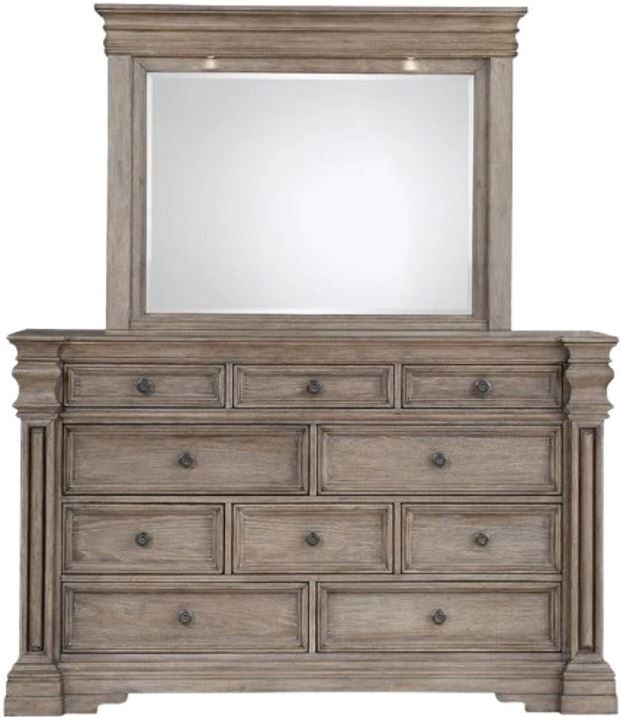 Signature Design by Ashley® Blairhurst Light Grayish Brown Dresser and Mirror-1