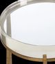 Uttermost® Midas Glass Top End Table with Antique Gold Base-5
