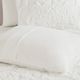 Olliix by Madison Park Viola 3 Piece White King/California King Tufted Cotton Chenille Damask Comforter Set-4